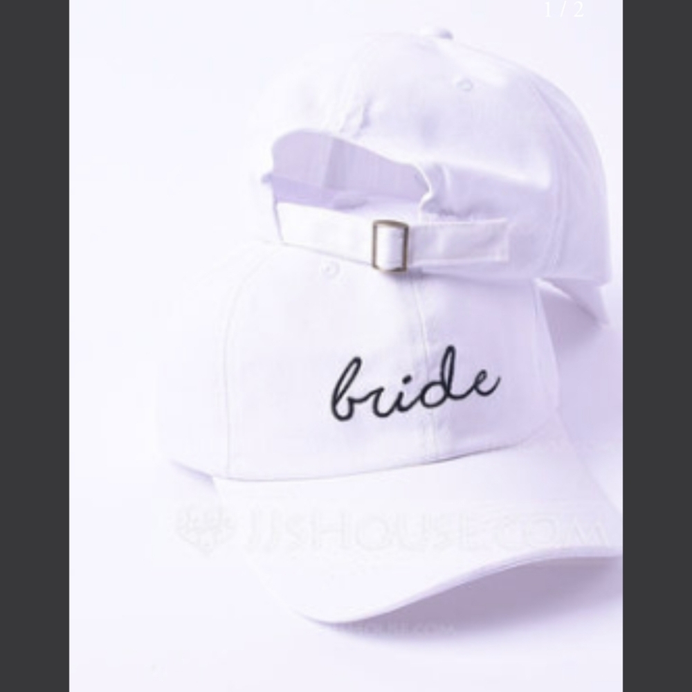Bride Baseball Hat White